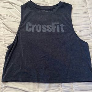 Women’s Nobull CrossFit muscle tank in navy. Size medium.
